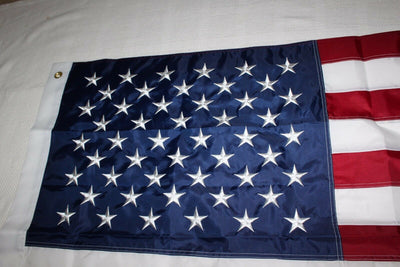 NYLON 3’x5’ US FLAG 50,000 STITCH EMBROIDERED STARS & STRIPES BRASS GROMMETS
