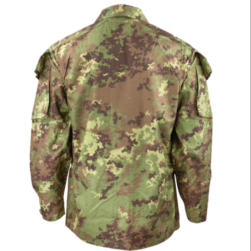Genuine Italian Army Rip Stop Vegetato Camo ACU Shirt Combat Field BDU Top Med R