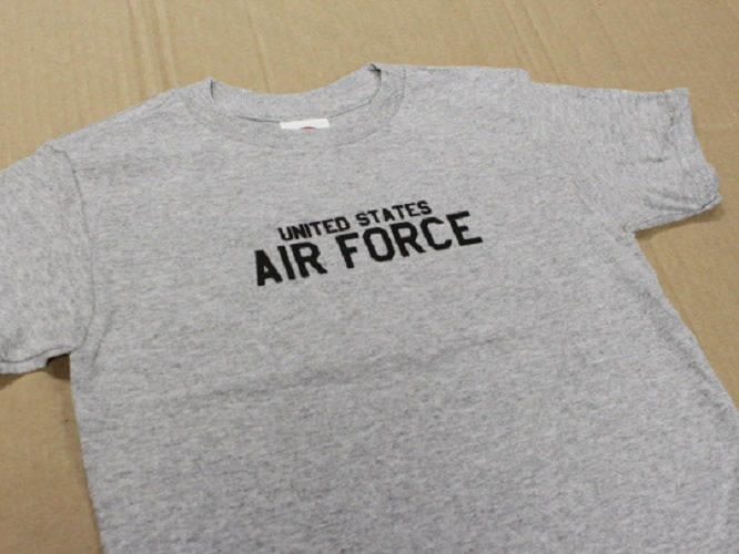 Air Force Screen Print Toddler Gray Unisex T-Shirt 3T