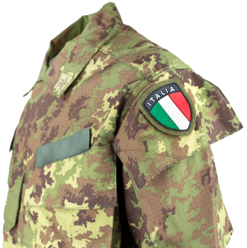 Genuine Italian Army Rip Stop Vegetato Camo ACU Shirt Combat Field BDU Top Med R
