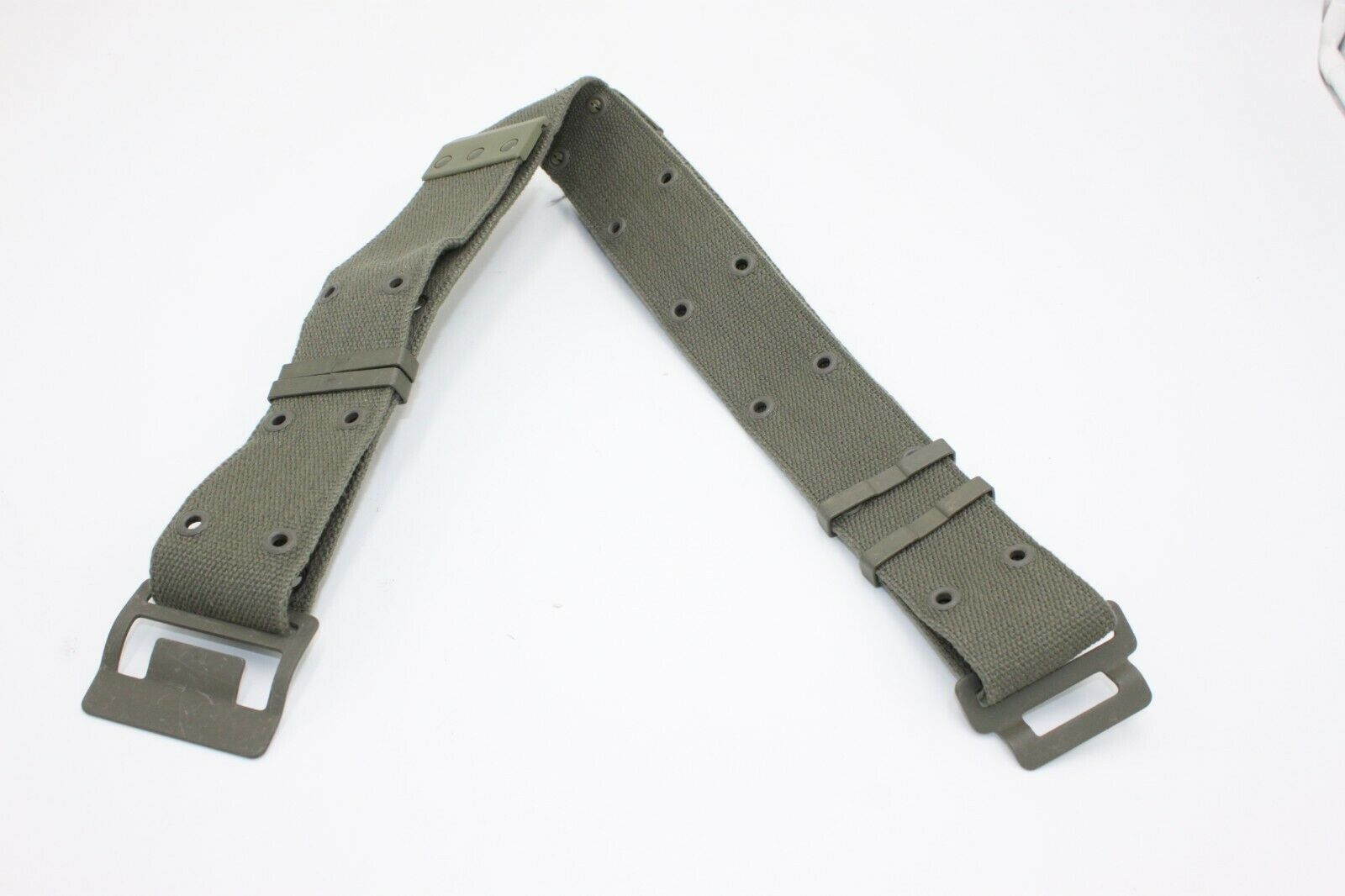 French Army Web Gear Belt Combat Field Famas Old Stock Military OD Green NEW