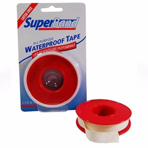 SuperBand Waterproof Adhesive Tape 1/2" X 10 Yards Latex Free