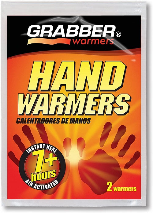 1 Pk of 2 Grabber Hand Warmers Up to 10 Hours Hot Hands Feet Boot Gloves Shoes