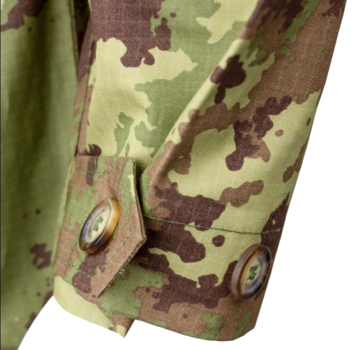 Genuine Italian Army Rip Stop Vegetato Camo ACU Shirt Combat Field BDU Top Med R