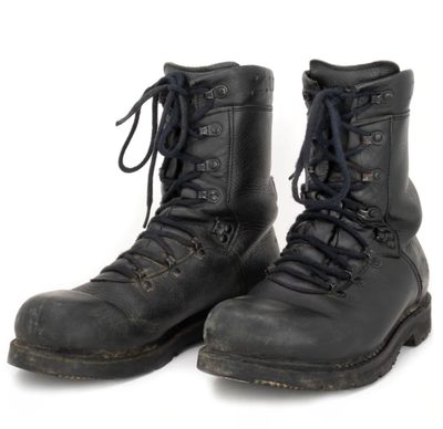 Authentic Military German Ranger Combat Boots Black Leather Tactical Outdoor