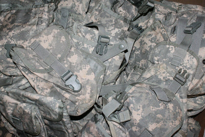 (2) MOLLE Entrenching Tool E-Tool Carrier Pouch ACU Camo First Aid Fanny Pack USA