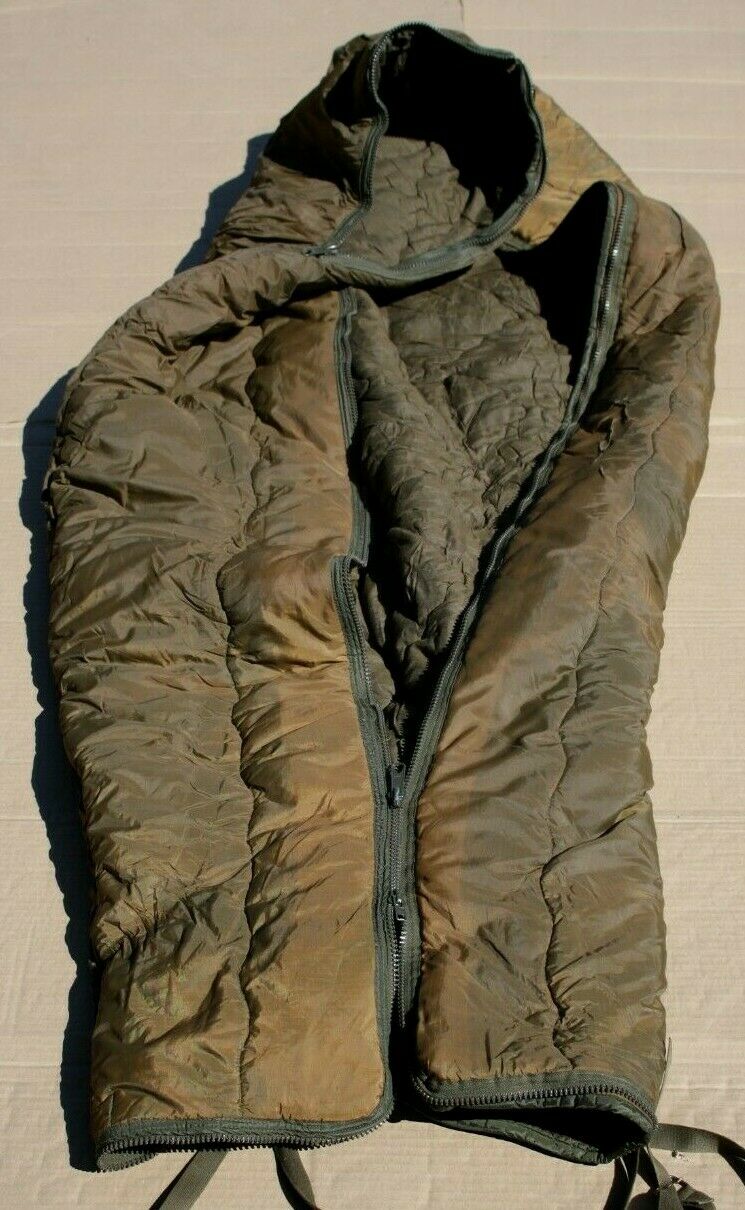 Used Netherlands Dutch Military Army Hooded Sleeping Bag Camping Hiking - DSB10