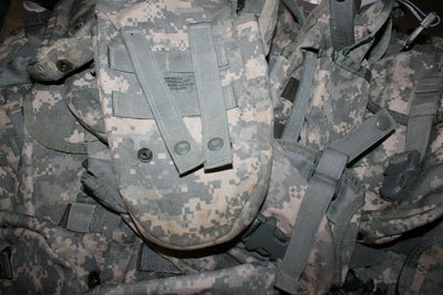 (2) MOLLE Entrenching Tool E-Tool Carrier Pouch ACU Camo First Aid Fanny Pack USA