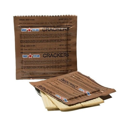 6 pk MRE 4x4 Salted Crackers Side MRE Entree 12 Crackers Total Snack US