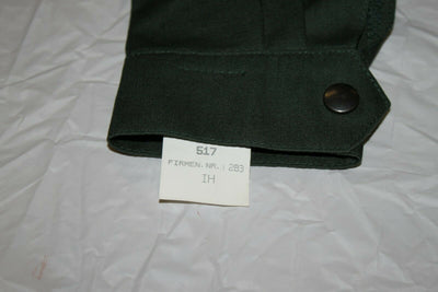 German Military Firmen NR 517 Button Zipper Shirt Ranger Officer Green Euro Top