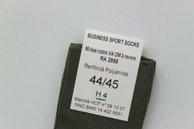 Pair of NEW French Cotton Military Boot Socks Large Green