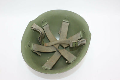 Used Serbian Yugoslav M59/85 Military Surplus Steel Helmet w/ Straps