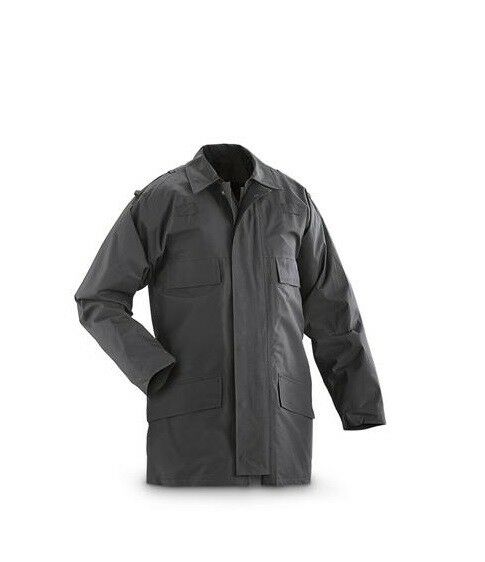UK Police Black Lined Rain Jacket Gortex Waterproof Coat Mens Military Small Top