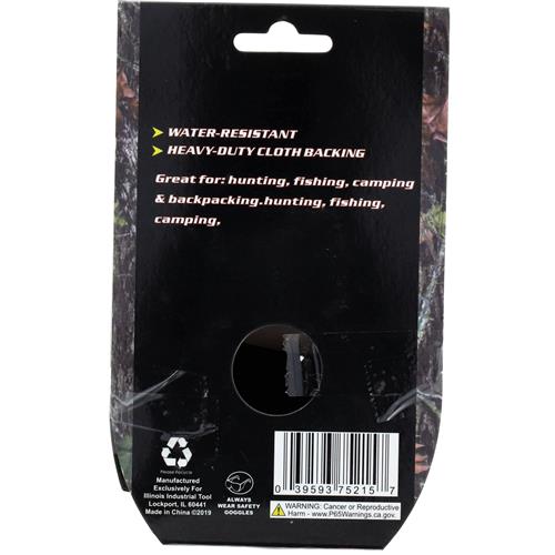 Camo Heavy Duty Cloth Duct Tape 2” x 33 Feet Roll Water Resistant Anti-Slip Grip