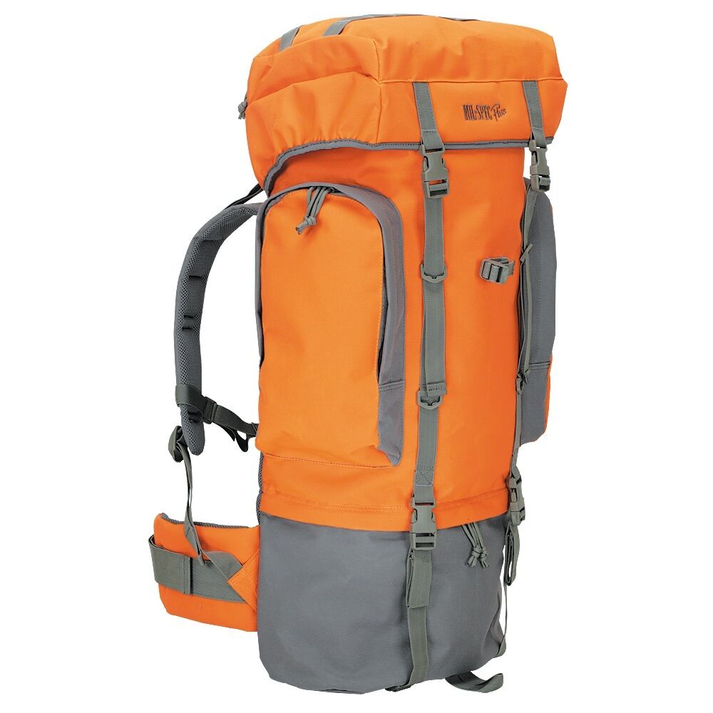 85 Liter Bright Orange Safety Emergency Camp Gear Backpack