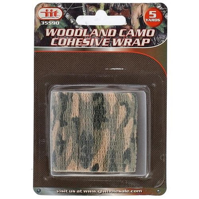 2" x 5 yd. Woodland Camo Cohesive Wrap