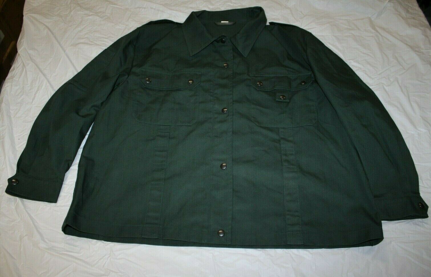 German Military Firmen NR 524 Button Zipper Shirt Medium Officer Green Euro 19