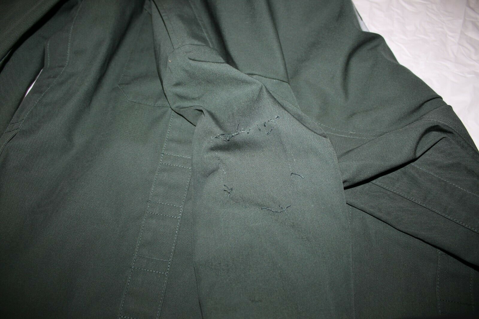 German Military Firmen NR 524 Button Zipper Shirt ZOLL Officer Green Euro 50