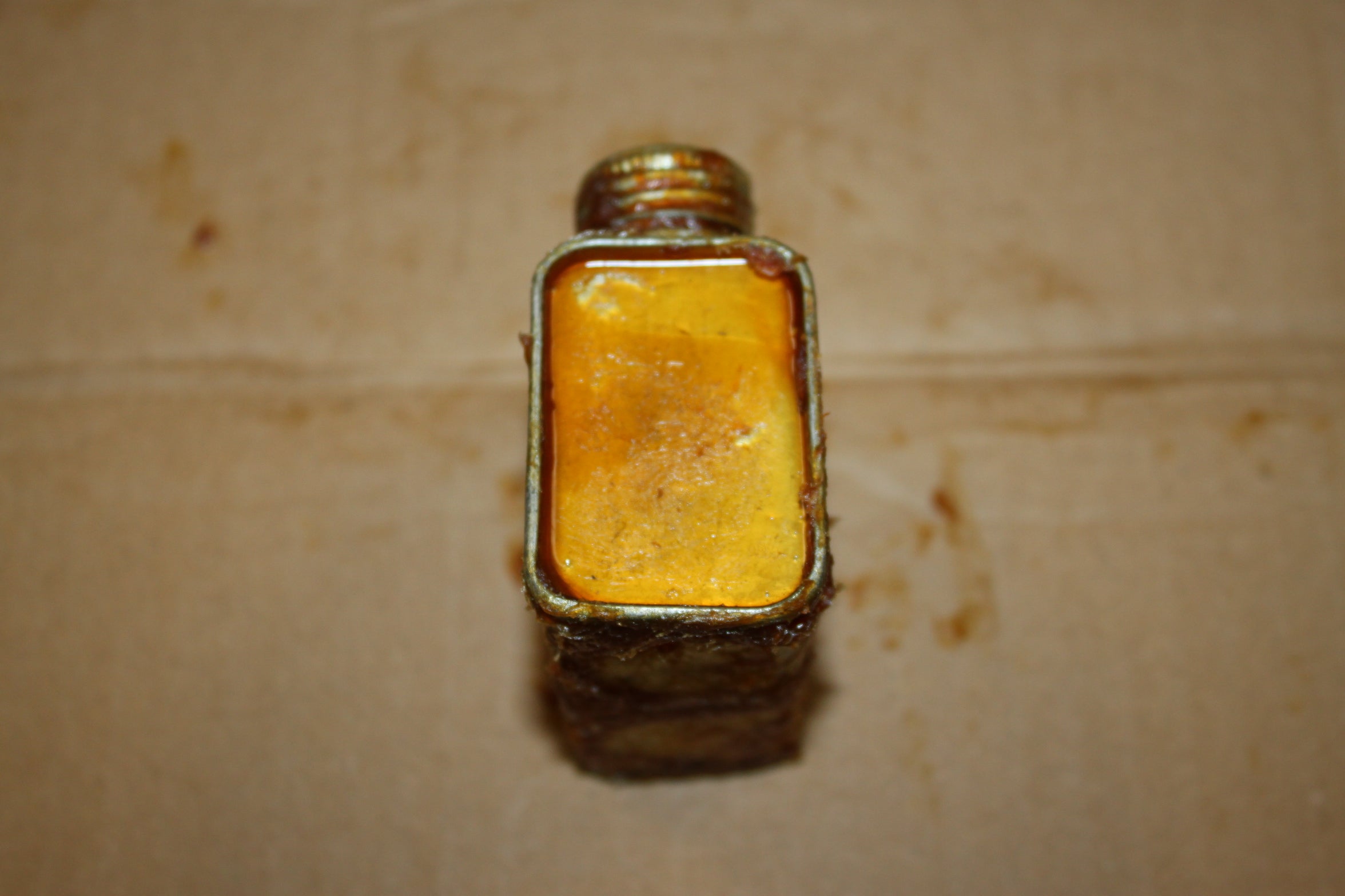 WWII Era Romanian Mosin Square Metal Rifle Cleaning Oiler Bottle