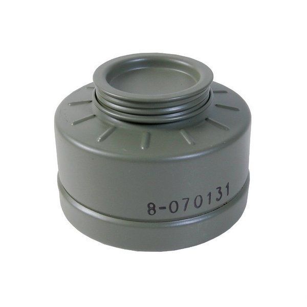 Gray Standard Size Filter for the 60mm Threaded Gas Mask fits Finnish and Serbian Mask