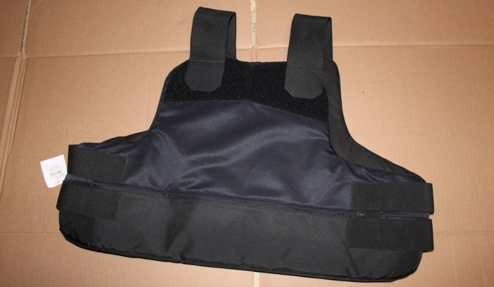 USED Mehler German Military Police Body Armor Bulletproof Flax Vest Black Size Large