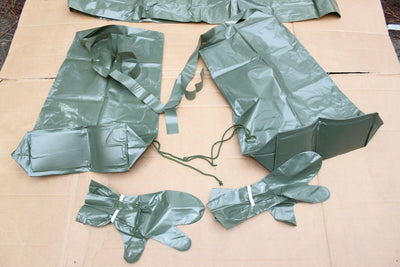 Czech Army Military New Surplus Chemical Suit Poncho Boot/Leggings Hood Gloves