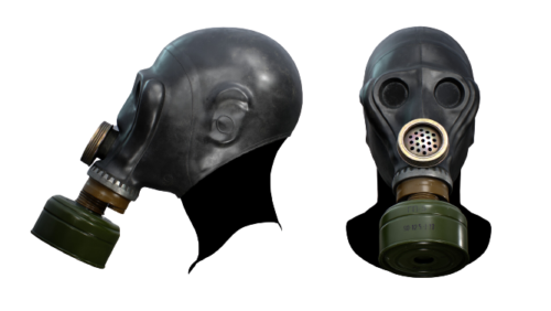 Soviet Russian Military Gas Mask Black SCHMS