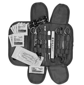 Military Style Surgical First Aid Kit with Molle Pouch